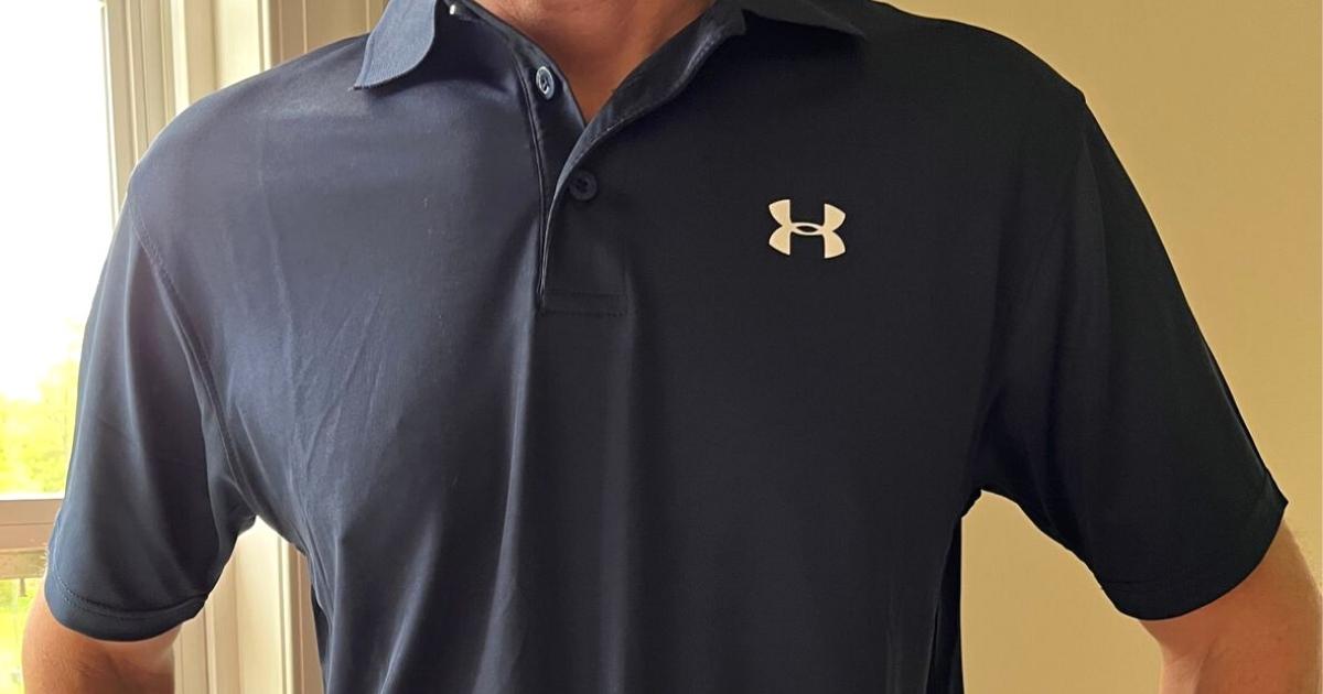 mens under armour heatgear polo