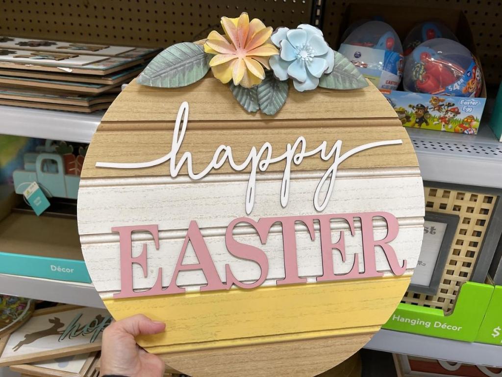 "Happy Easter" Hanging Wall Sign