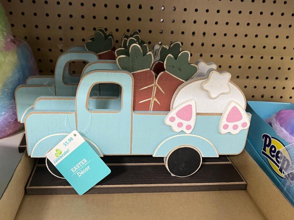 Blue Easter Bunny Truck in store