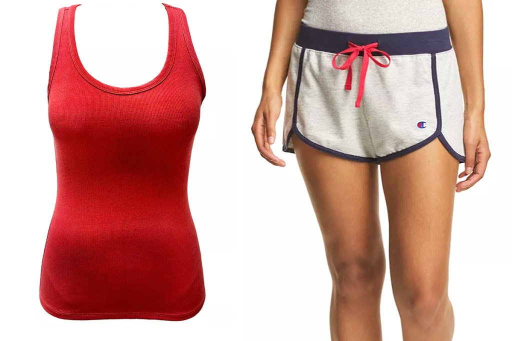 women's sleep tank and shorts