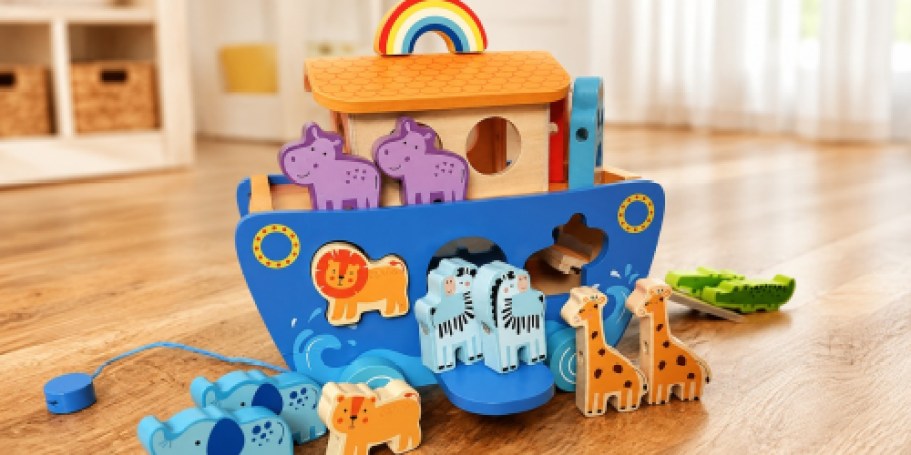 Wooden Noah’s Ark Activity Set $17.99 at