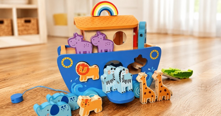 Wooden Noah’s Ark Activity Set Just $17.99 Shipped on Amazon (Reg. $36)