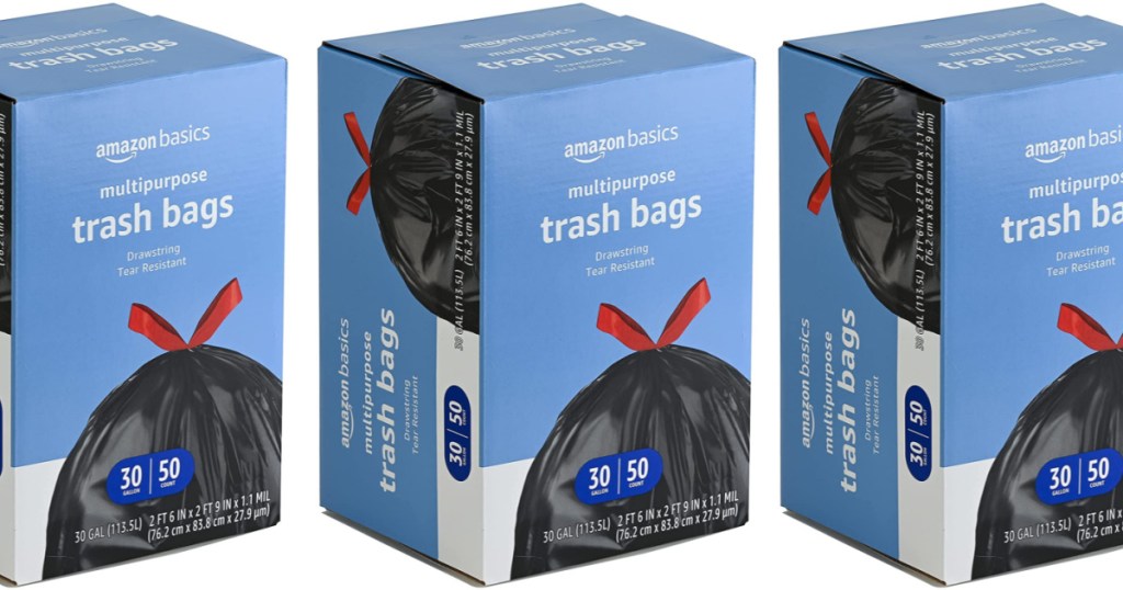 amazon basics trash bag box