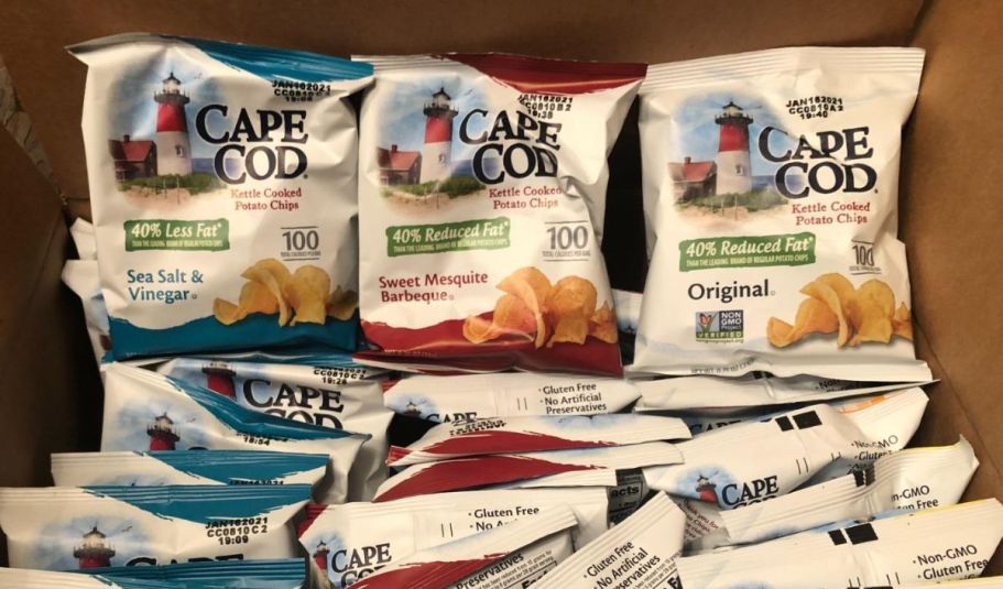 Cape Cod Chips 20-Count Variety Pack Only $7.46 Shipped on Amazon (Just 37¢ Each)