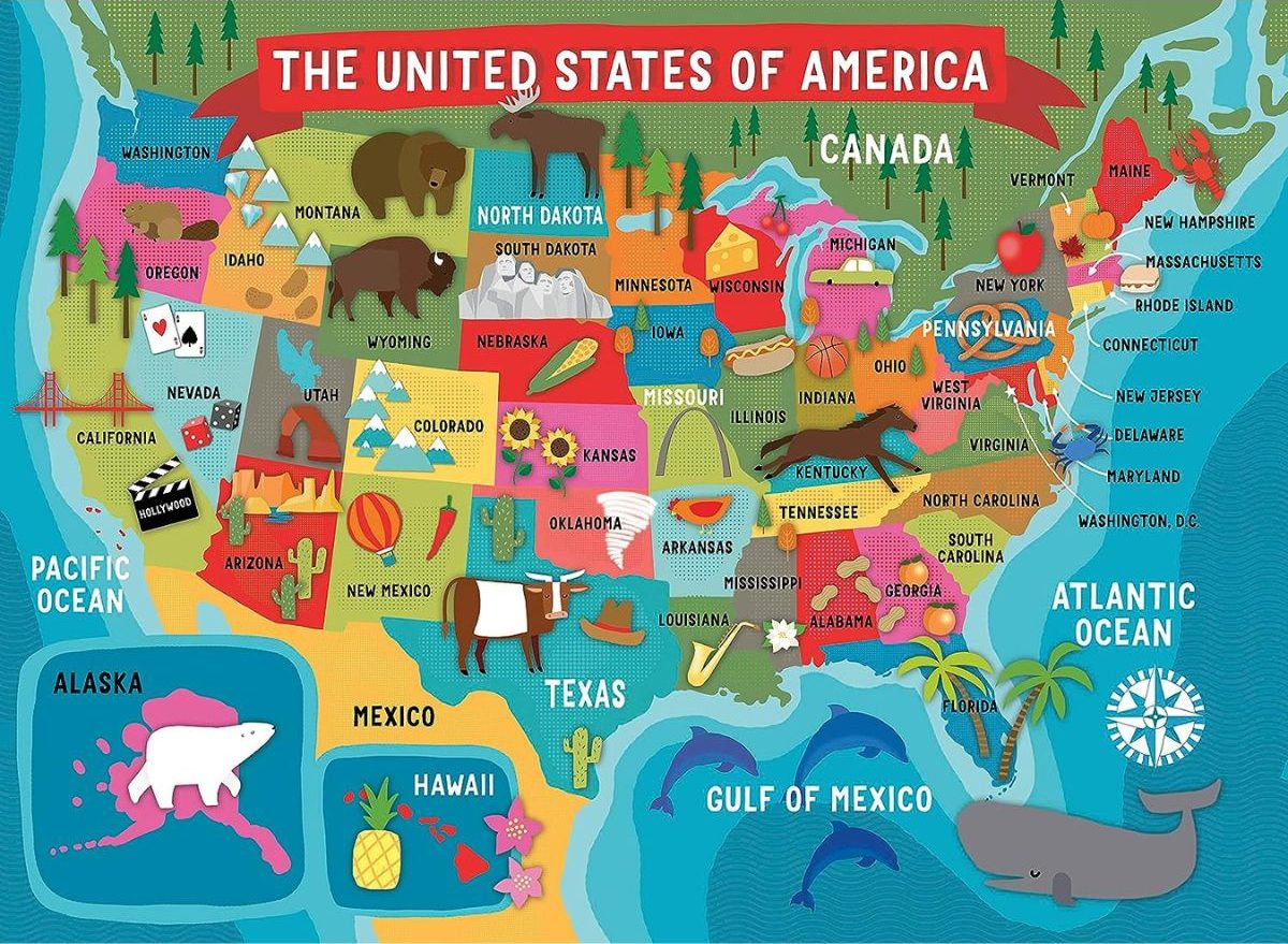 Ceaco USA map puzze