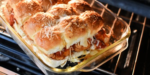 These Easy Chicken Parm Sliders Start with a Bag of Frozen Tenders!