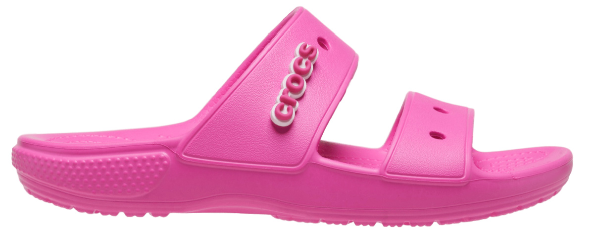 pink fuzzy crocs