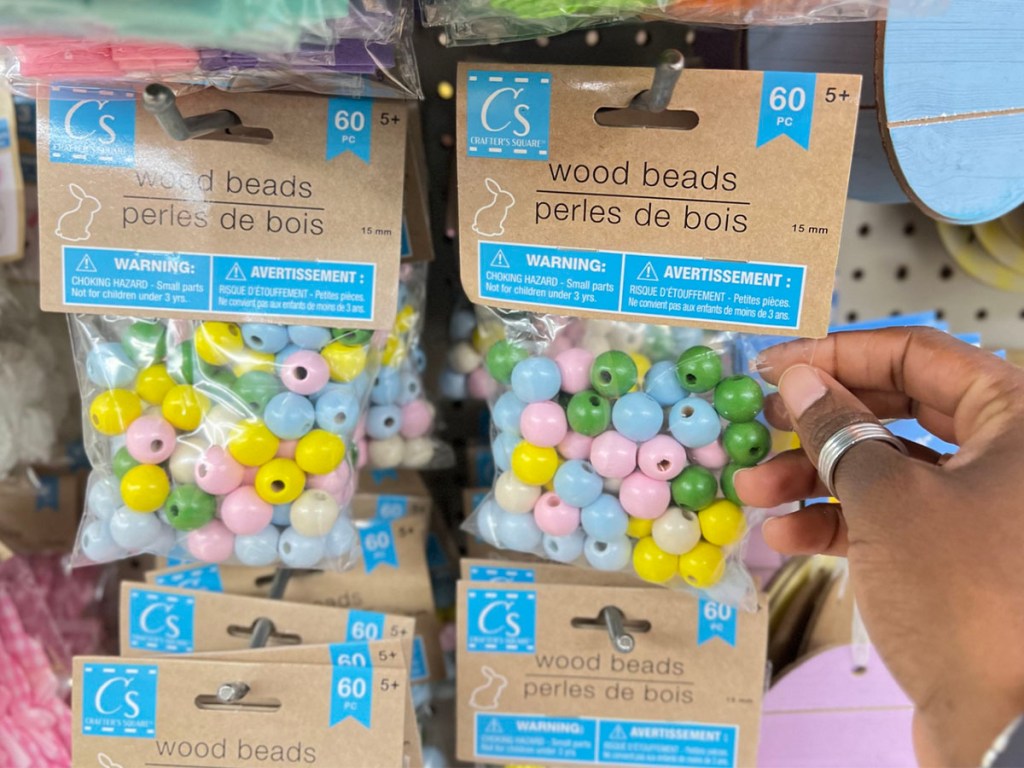 two packages of easter beads