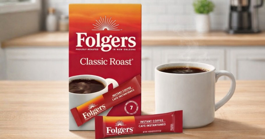 Folgers Instant Coffee Packets 7-Count Only $1.46 on Walmart.com (Reg. $8)