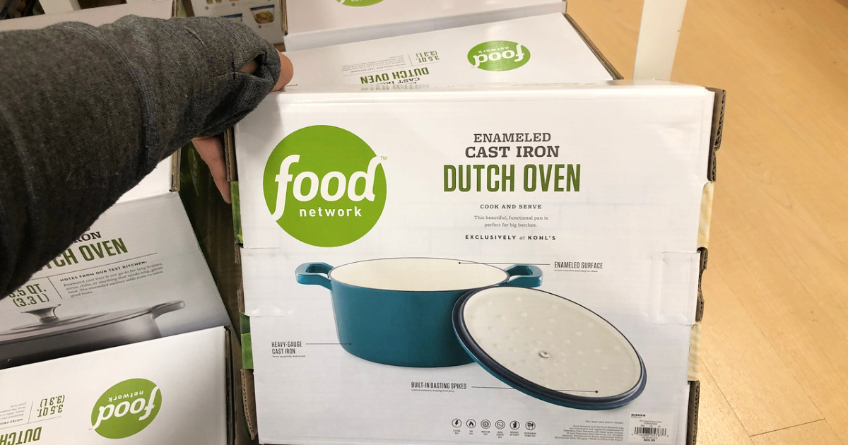 Food Network 5-Quart Enameled Cast-Iron Dutch Oven