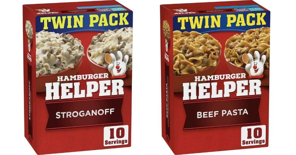 Hamburger Helper Stroganoff and Beef Pasta Twin Packs