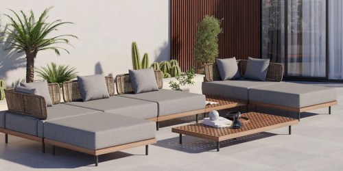 Homary Outdoor Furniture Sale Live Now | Up to $1,747 Off Sectionals, Patio Sets, & More + Free Delivery