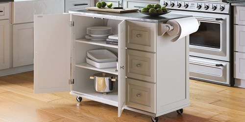 Rolling Kitchen Cart Just $194.80 Shipped on Amazon (Reg. $521) | Includes Paper Towel Bar + Spice Rack