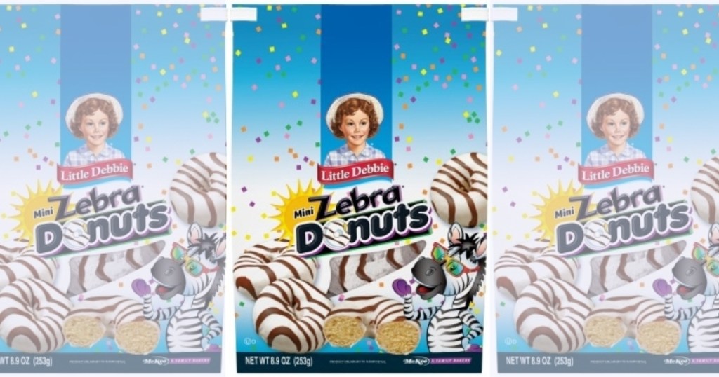 3 bags if Little Debbie mini zebra donuts