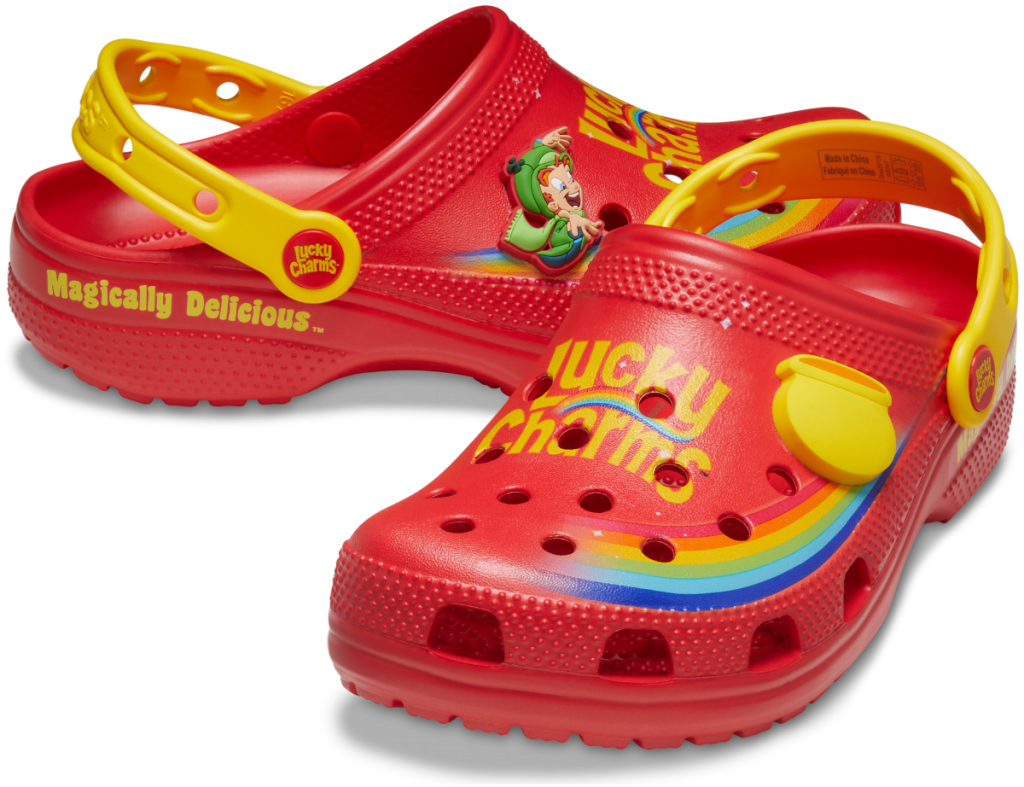 Red Lucky Charms Crocs