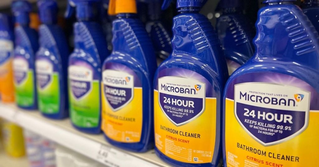 Microban 24-hour bathroom cleaner 4-pack