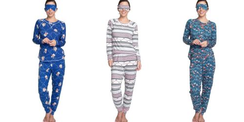 Muk Luks Women’s Matching Pajamas & Sleep Mask Sets Only $12 on Macys.com (Regularly $48)
