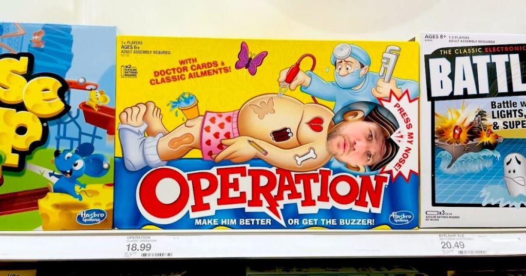 operation game on store shelf 