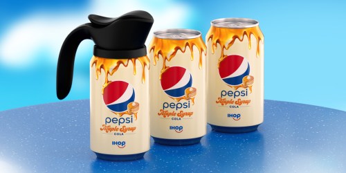 2,000 Win FREE Limited-Edition Pepsi iHop Maple Syrup Cola