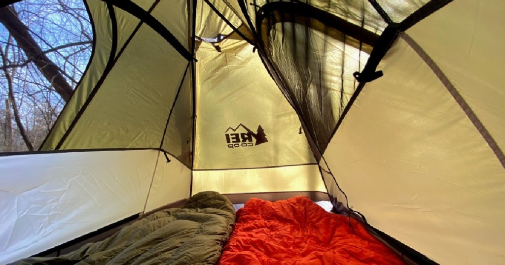 inside of tent