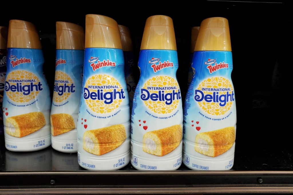 many twinkies creamers on shelf