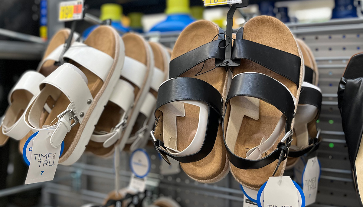 Walmart store strappy sandals