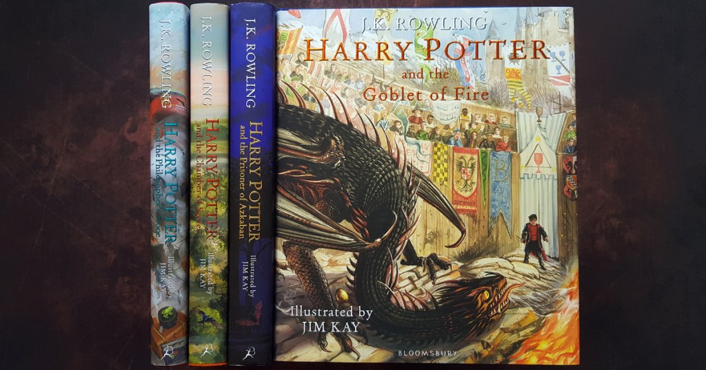 All 4 Harry Potter Illustrated books