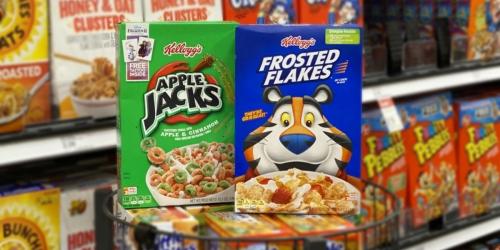 Kellogg’s Breakfast Cereals from $1.20 Each After Cash Back at Walgreens (Regularly $5)