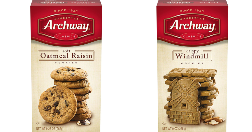 Archway Oatmeal Raisin or Windmill Cookies