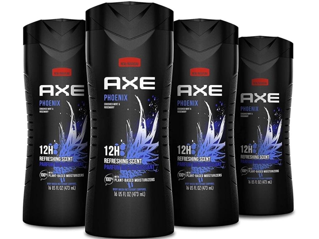 Axe Men's Body Wash Phoenix Refreshing Scent 4-Pack