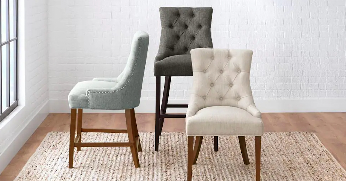 Upholstered Bar Stool 2Pack Just 199 Shipped on