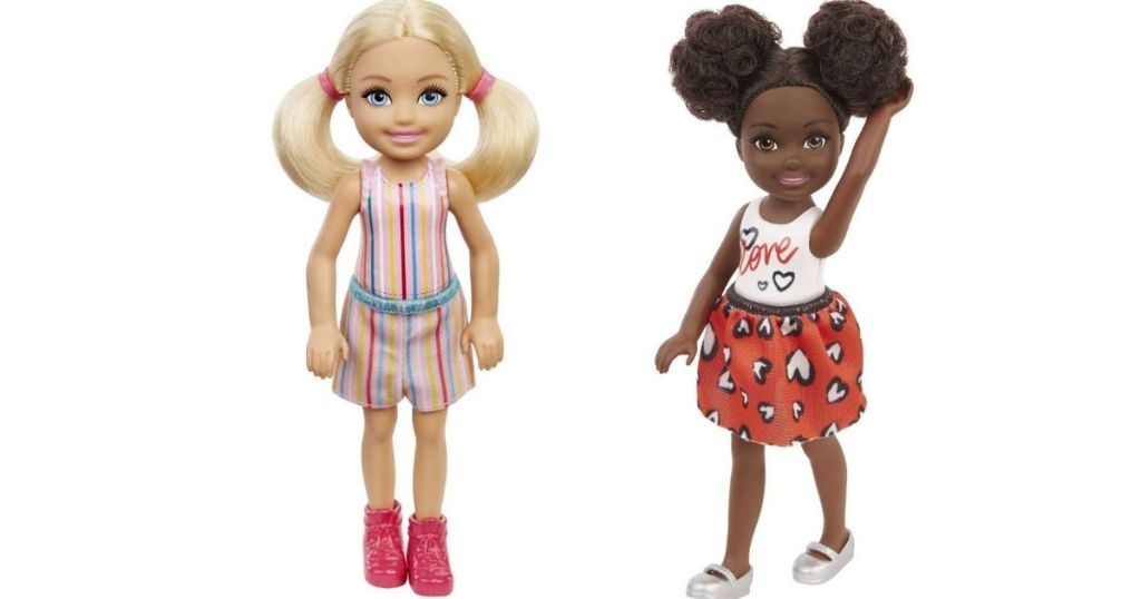 two Barbie dolls