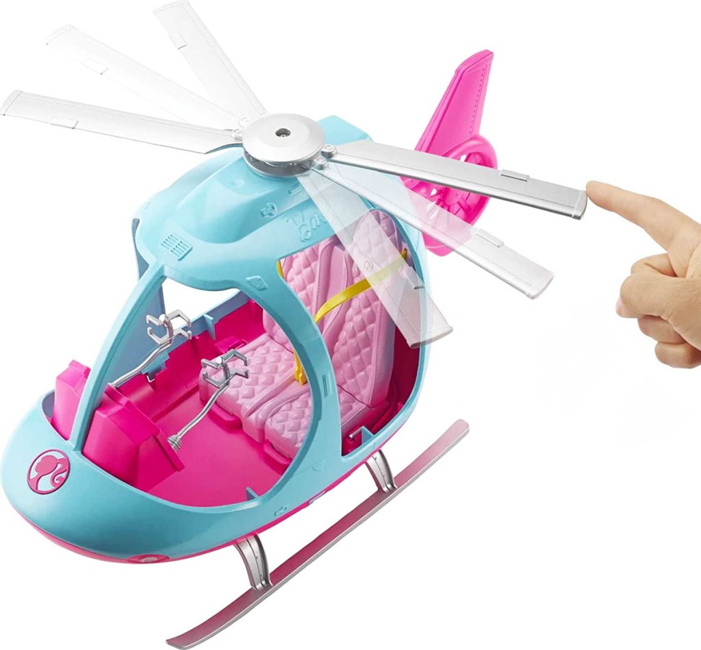 spinning blades on barbie helicopter