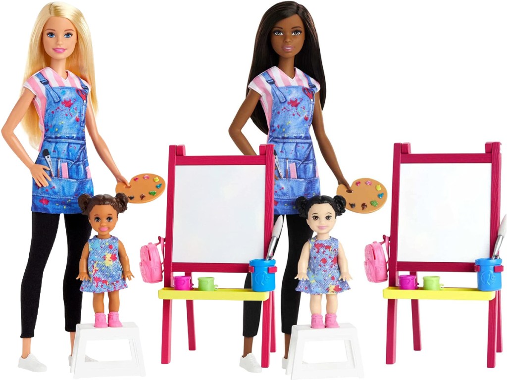 two art teacher doll playsets