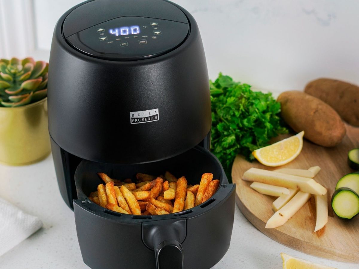 Bella Pro Series 2-Quart Digital Air Fryer on table