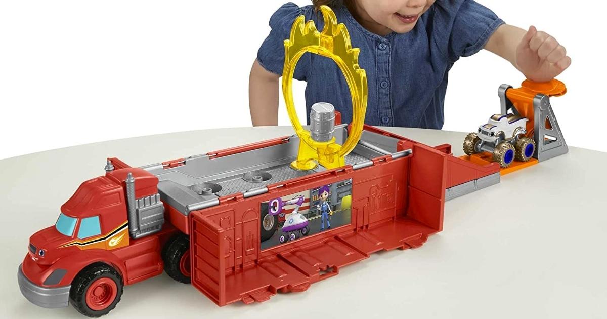 Blaze and The Monster Machines Launch & Stunt Hauler Only $17.49 on