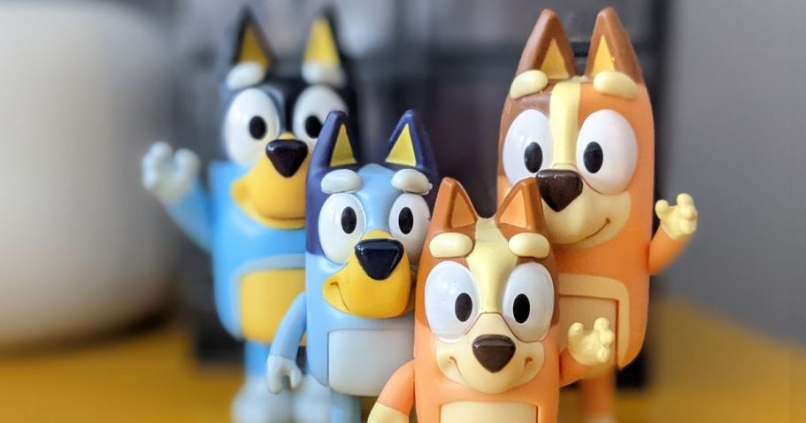 Bluey Poseable Figurines 4-Pack Only $5 on Walmart.com (Regularly $28) – Will Sell Out!