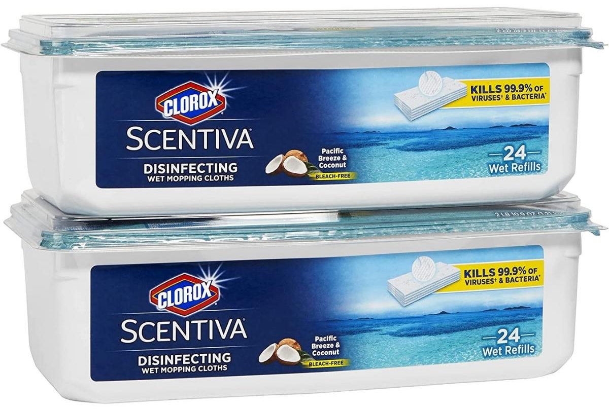 Clorox Scentiva Disinfecting Wet Mopping Cloths 2-Pack