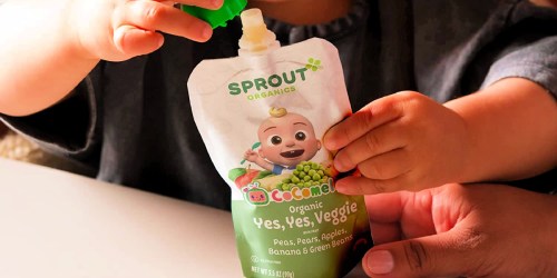CoComelon Sprout Organic Baby Food Pouches 12-Pack Only $6 Shipped on Amazon (Just 53¢ Per Pouch!)