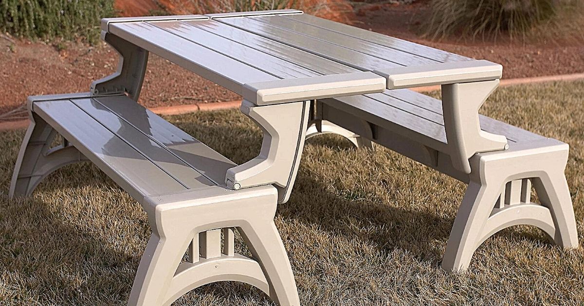 This Highly Rated Bench Easily Converts to a Table & It's Only $149.48 ...