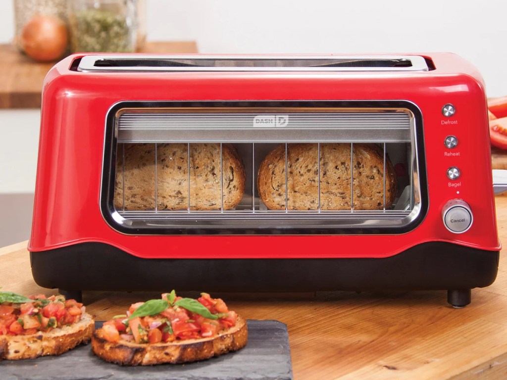 Dash 2 Slice Long Slot Clear View Toaster
