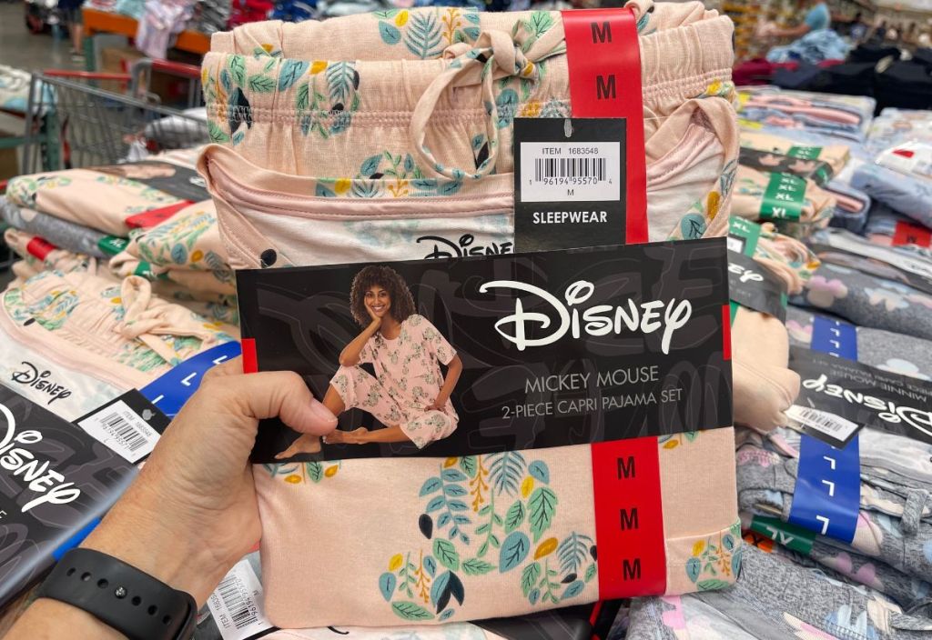 Disney Character Ladies Capri 2 piece Pajama pink