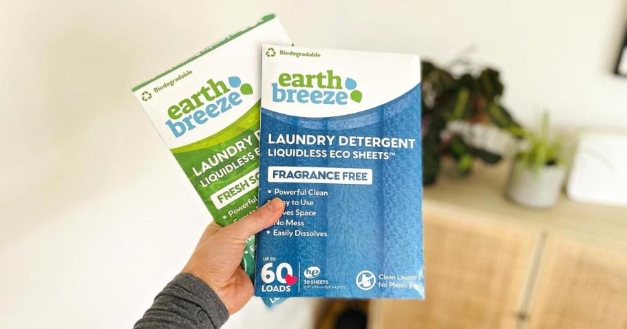 Earth Breeze Laundry Sheets Just $9.69 Shipped on Amazon (Only 16¢ Per Load!)