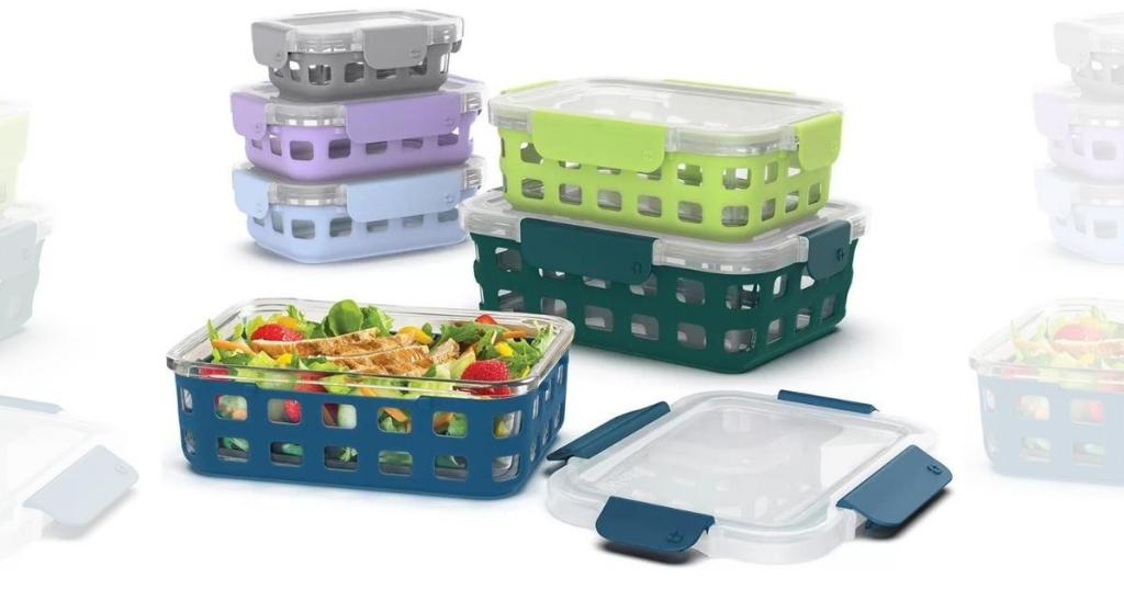 Ello DuraGlass 12-Piece Glass Food Storage Set
