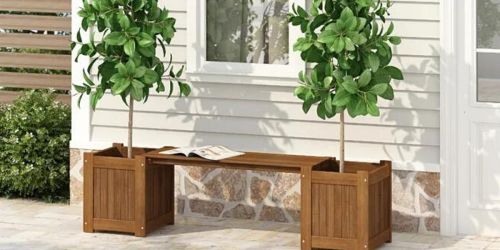 Wooden Planter Bench as Low as $77.39 Shipped on Wayfair (Regularly $150)