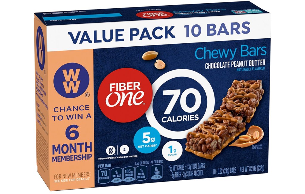 box of Fiber One 70 Calorie Chewy Bars