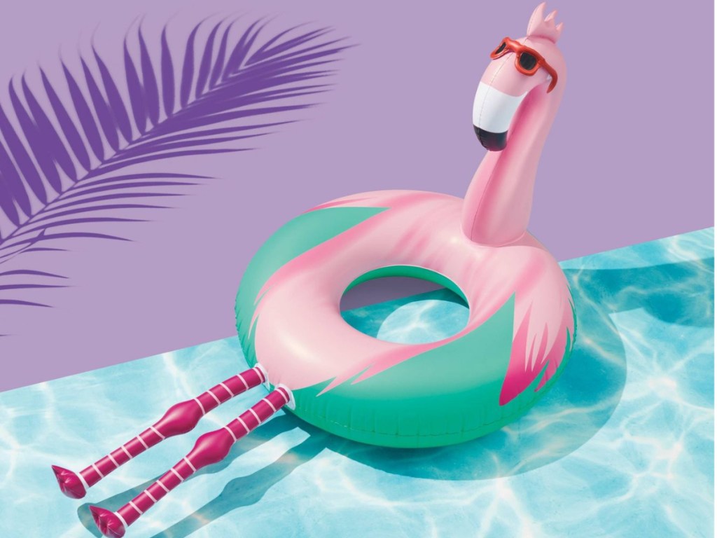 Flamingo with legs pool float