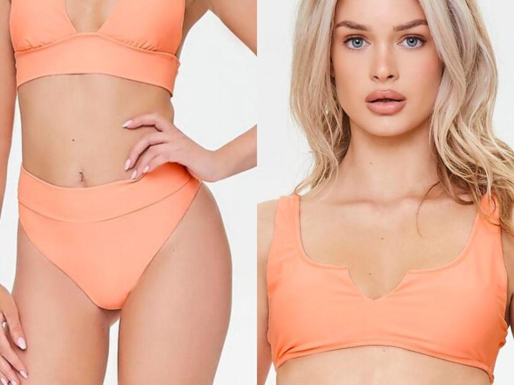 forever 21 high rise swim bottoms and swim top