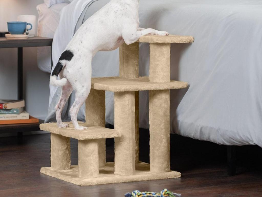 FurHaven Steady Paws 3-Step Cat & Dog Stairs