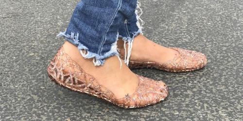 Women’s Glitter Jelly Shoes Just $20.87 Shipped
